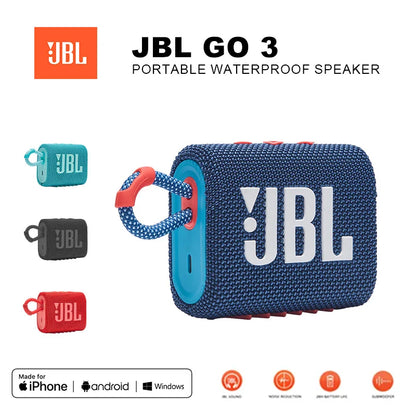 JBL Go3  Portable Waterproof Speaker - Original